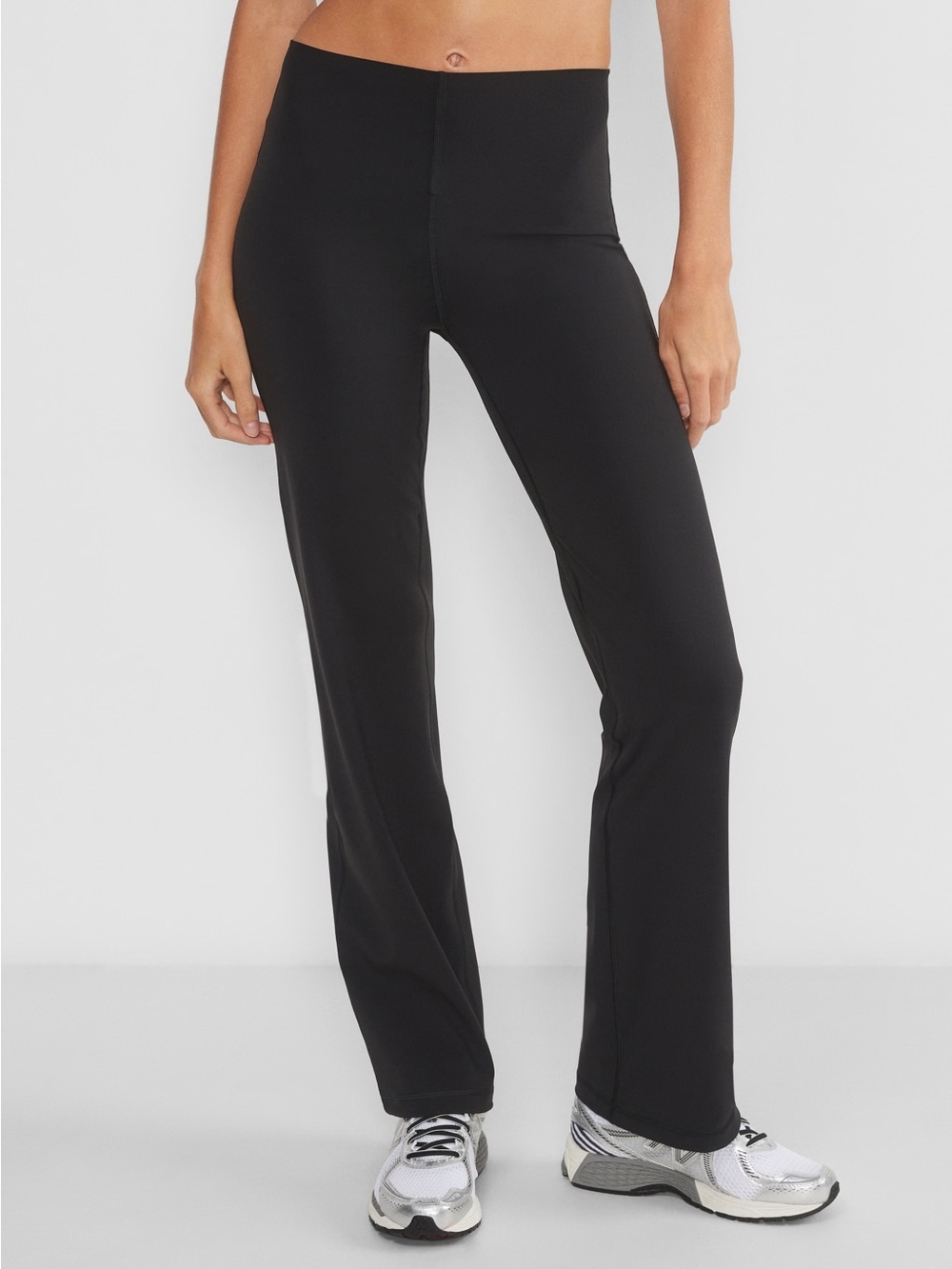aritzia powersculpt black flare leggings